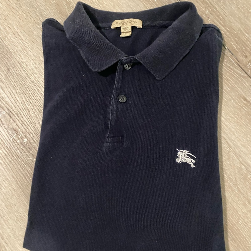 Burberry Pique Polo (Navy)
